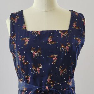 ModCloth Yellow Star Fawn Deer Dress